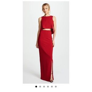 Black Halo Kacie red two-piece dress